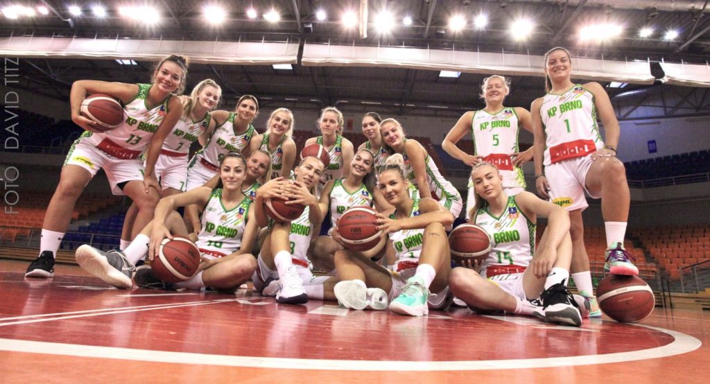 Basketbalistky KP Brno, ženská basketbalová liga 2021/22. Foto: David Titz.