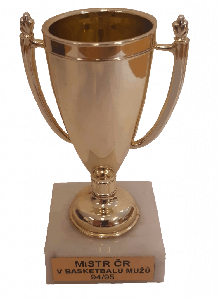 Malý pohár pro mistra republiky 1994/95, obdrželi všichni hráči, trenéři a realizační tým.