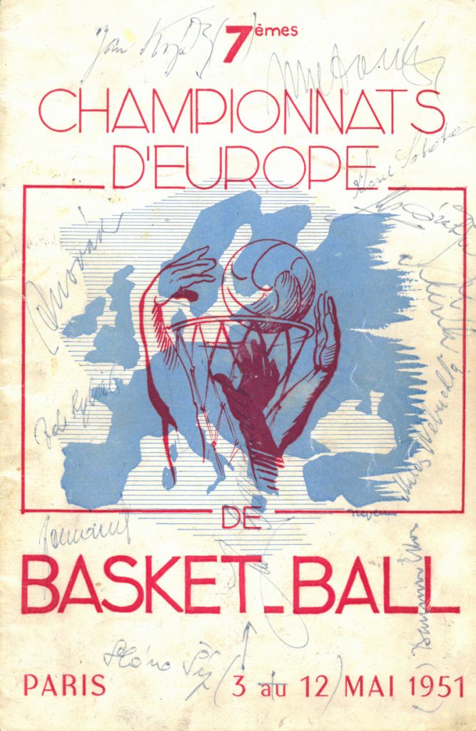 Oficiální program ME 1951 Paříž.