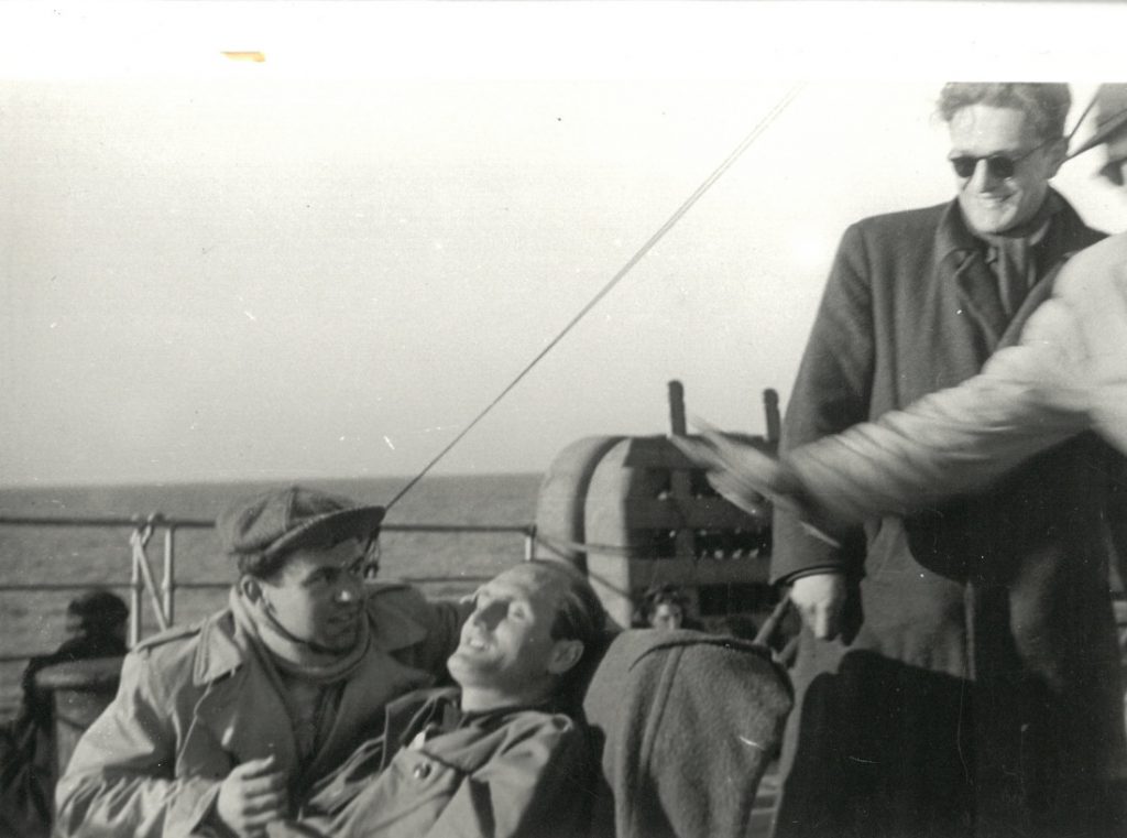 Na lodi z Alžíru leden 1948 - zasloužený odpočinek.