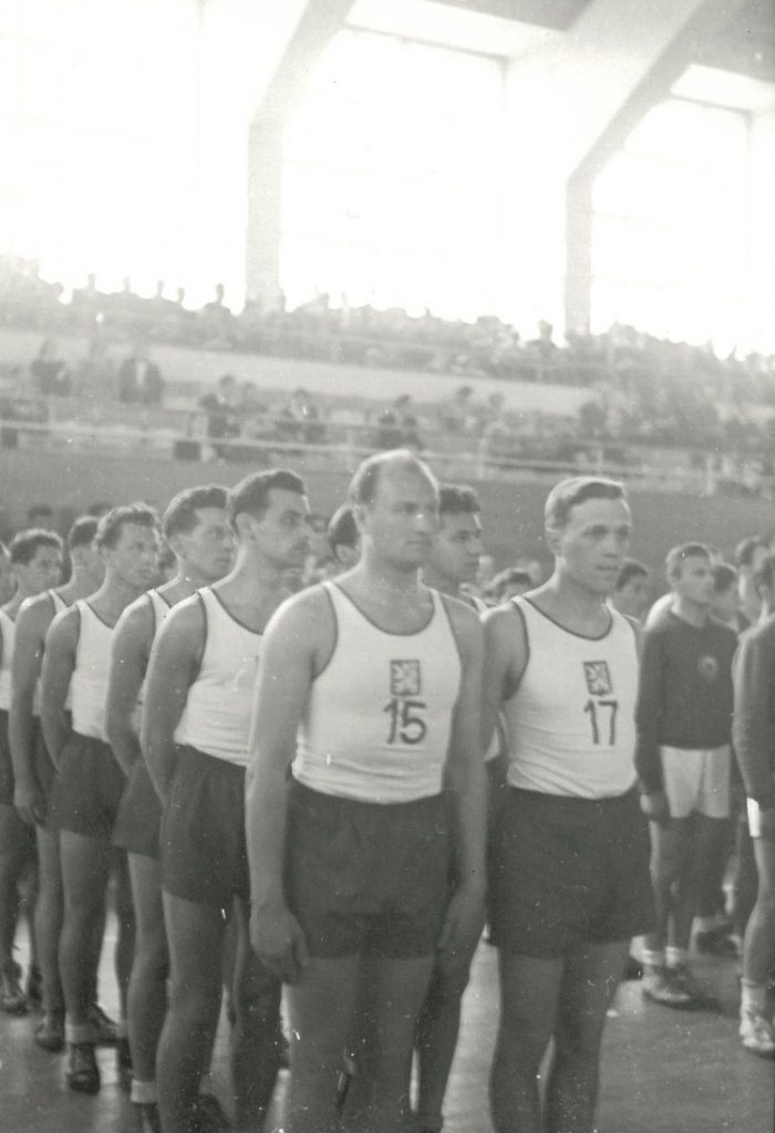 Lamin a Šef v národním dresu - 1947.
